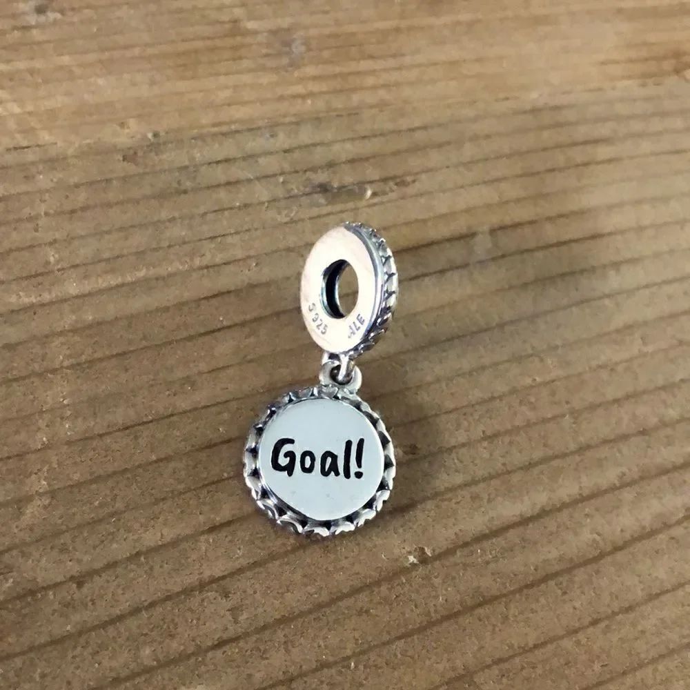 Authentic PANDORA Hockey ENG792018_14 Dangle Charm Mixed Enamel